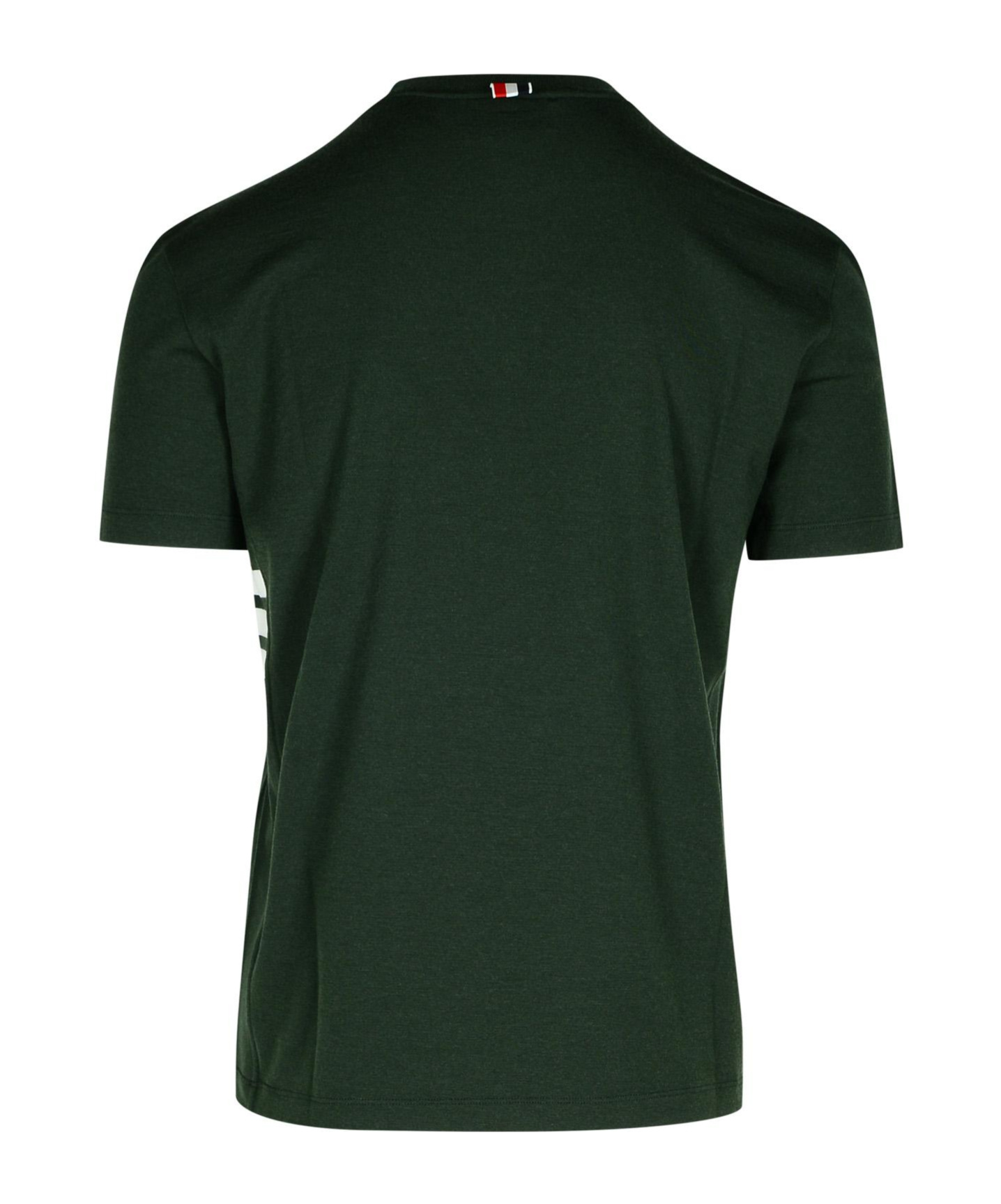 Thom Browne Stripe-detailing Wool T-shirt In Green