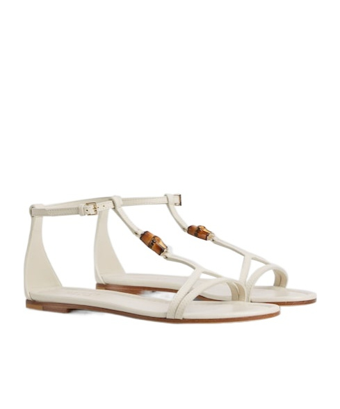 Gucci Women's Sandal With Bamboo Detail In Neutral