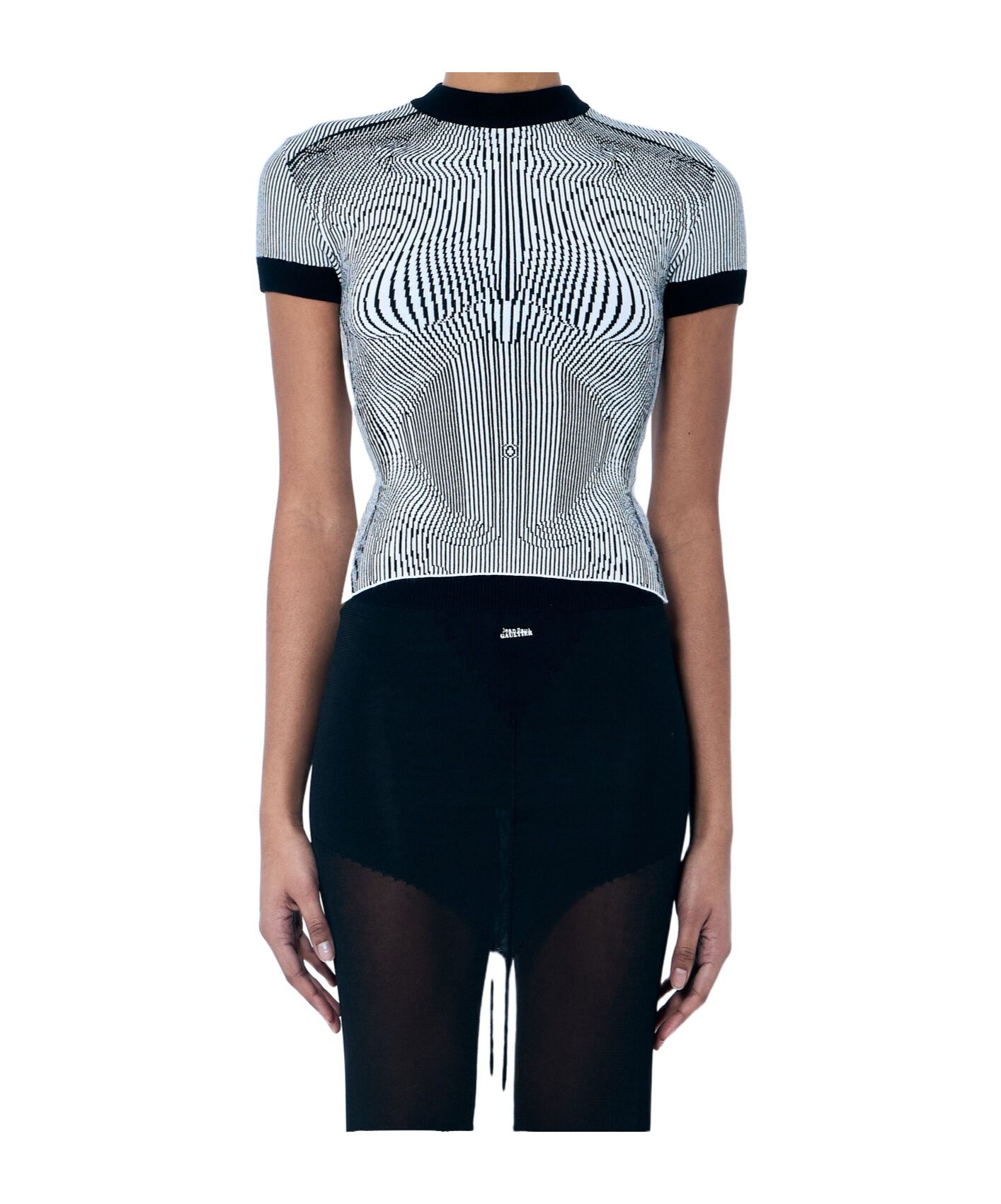 Jean Paul Gaultier Short-sleeved T-shirt In Black