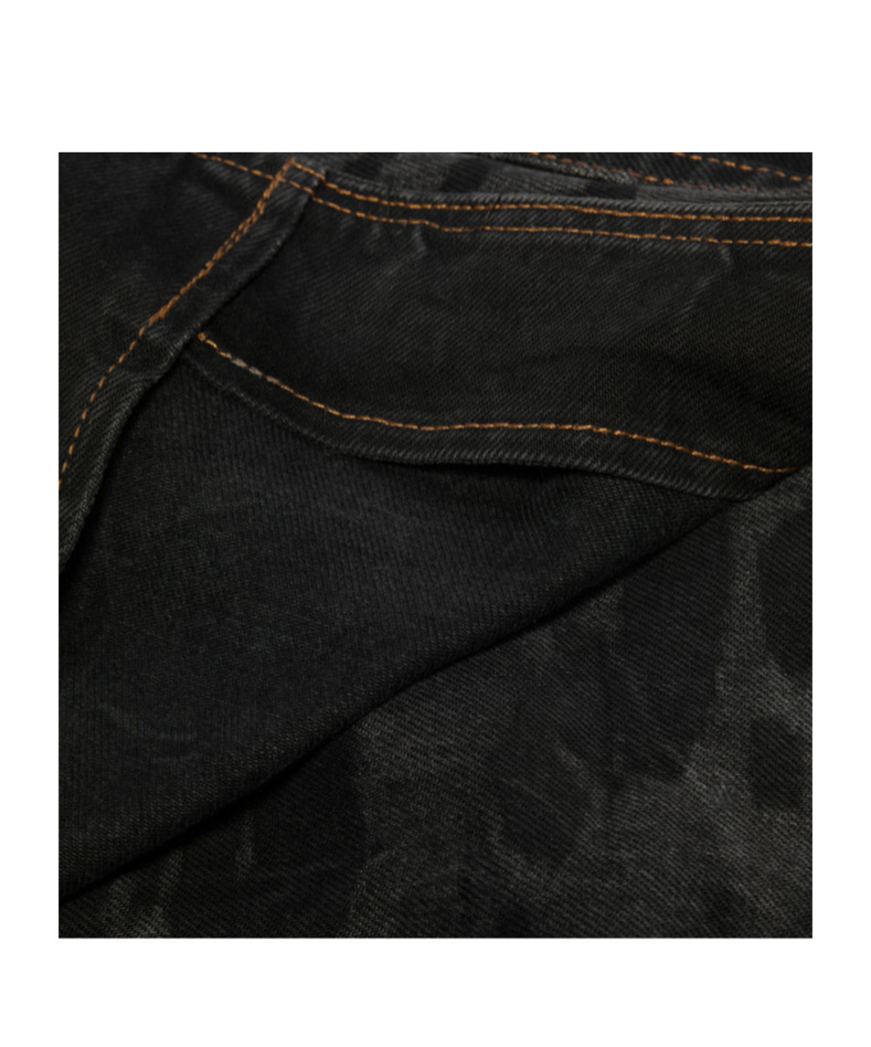 Ganni Tiger-print Denim Mini Wrap Skirt In Black