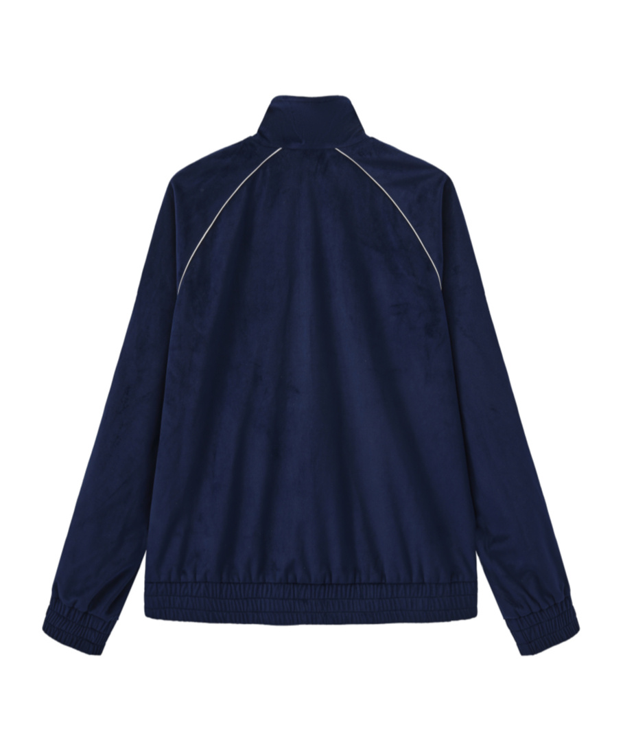 Marissa Chiara Long-sleeved Casual Jacket In Blue