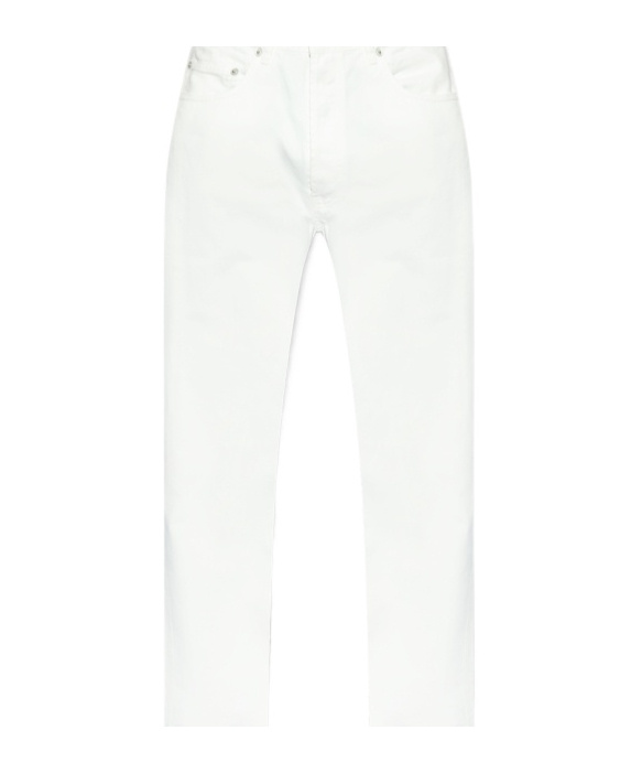 Shop Officine Generale Straight Jeans In White