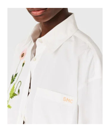Stella Mccartney Floral Embroidered Shirt In White