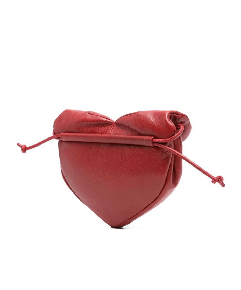 Hereu Heart-shaped Shoulder Bag Adjustable Strap In Red