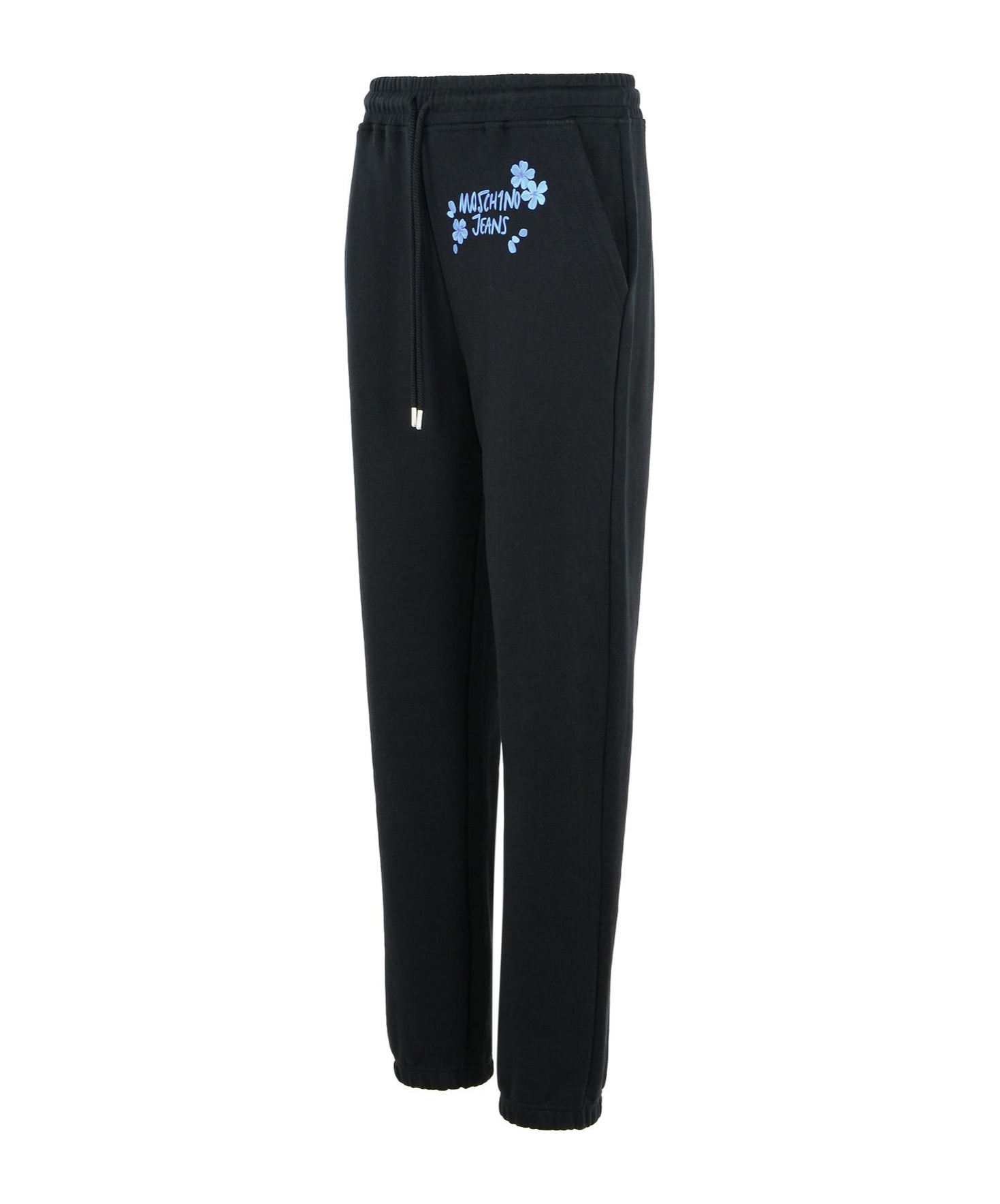 Moschino Drawcord Elastic Waist Sweatpants In Black