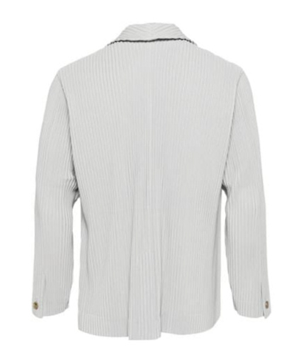 Shop Issey Miyake Plissé-effect Single-breasted Blazer In White