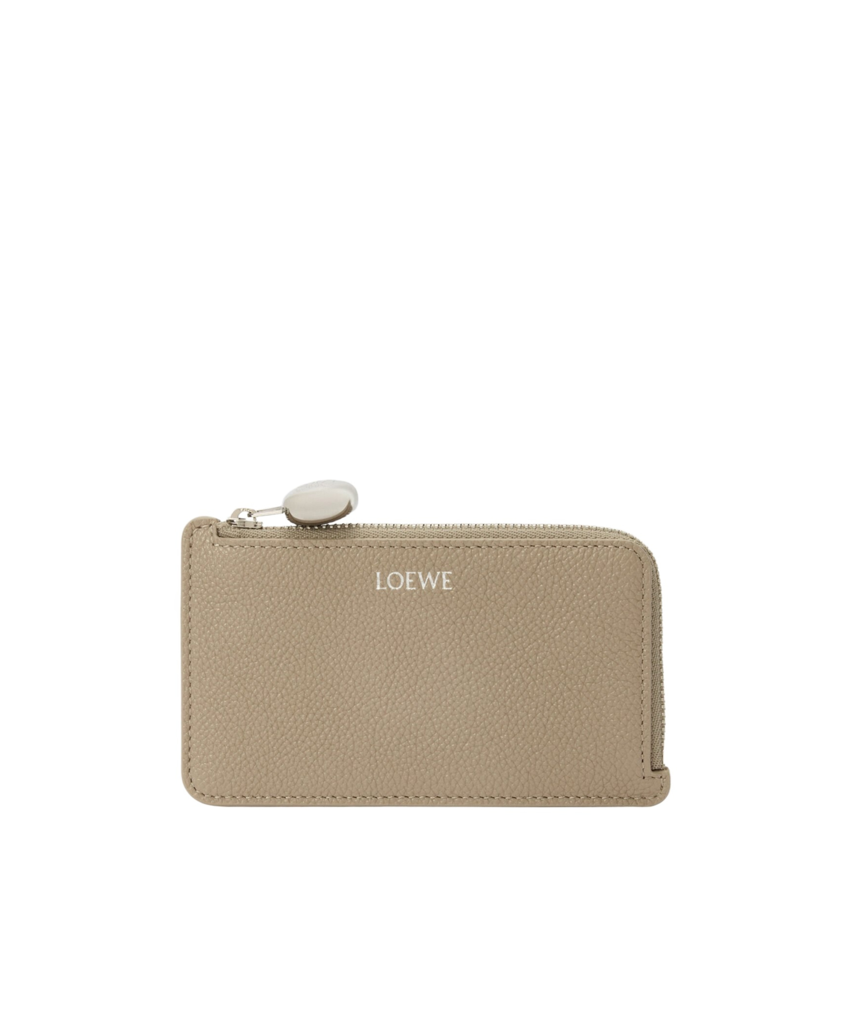 Loewe Pebble Coin Cardholder In Pebble Grained Calfskin In Brown
