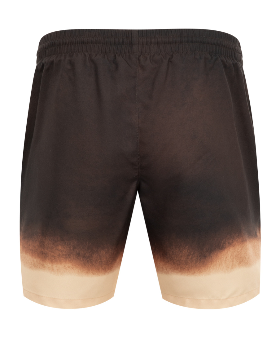 Dries Van Noten Gradient Pattern Swim Trunks In Black
