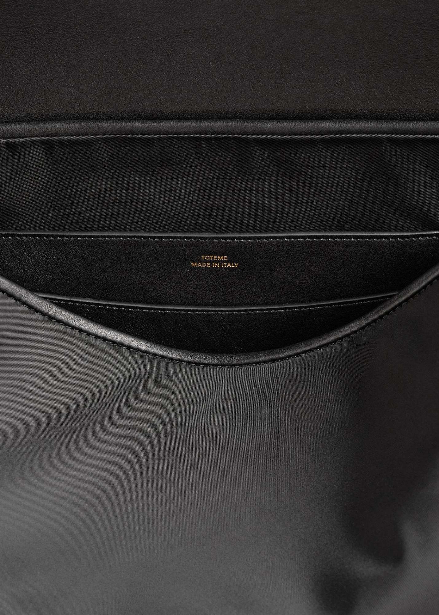 Totême T-lock Nylon Satchel In Black
