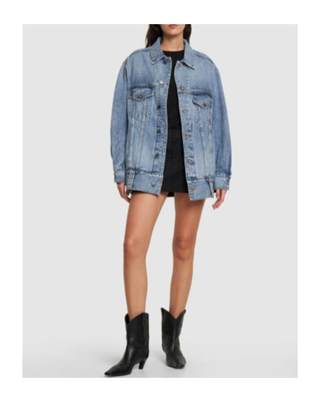 KHAITE LONG-SLEEVED DENIM COAT