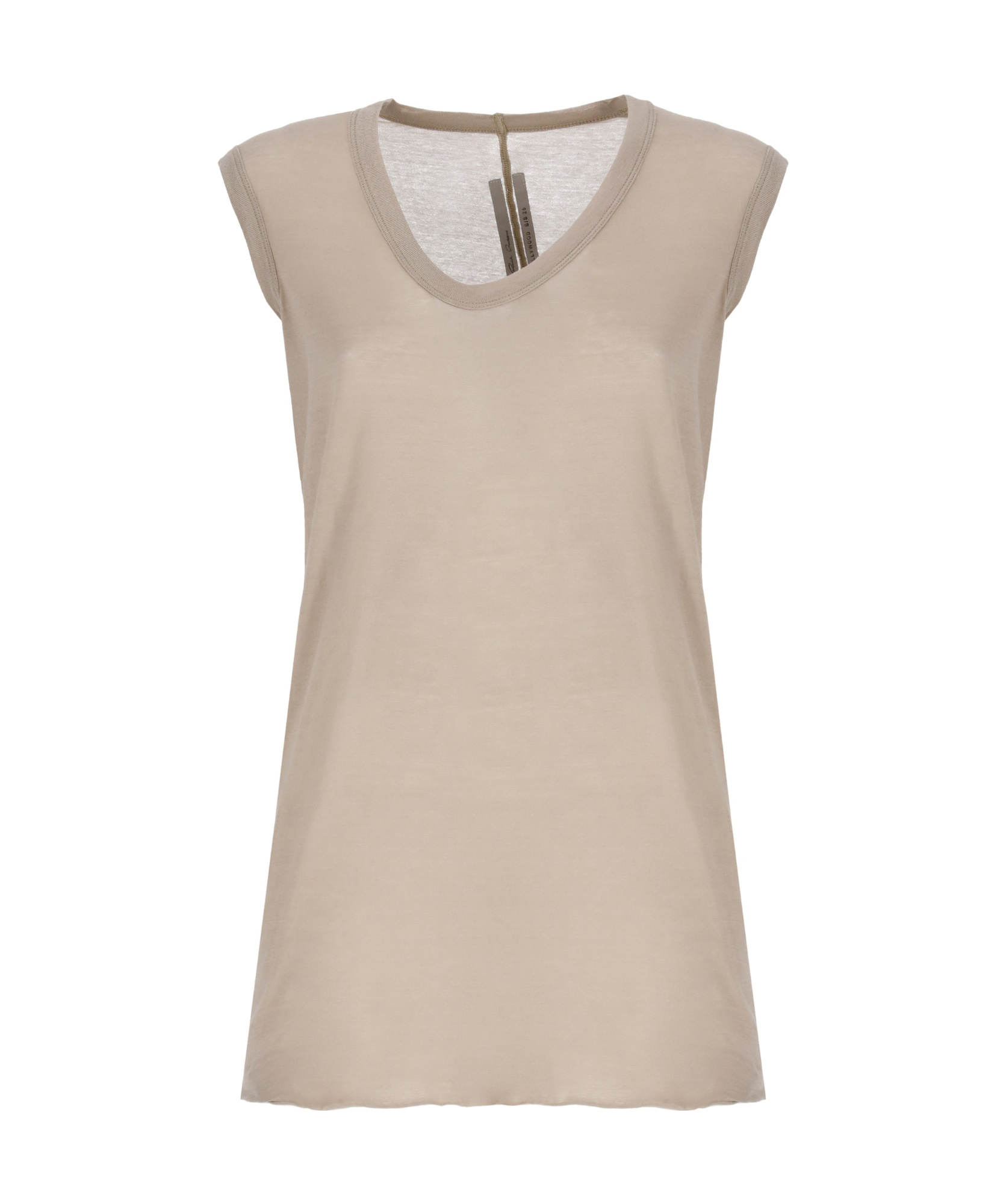 Rick Owens V-neck Top In Nude