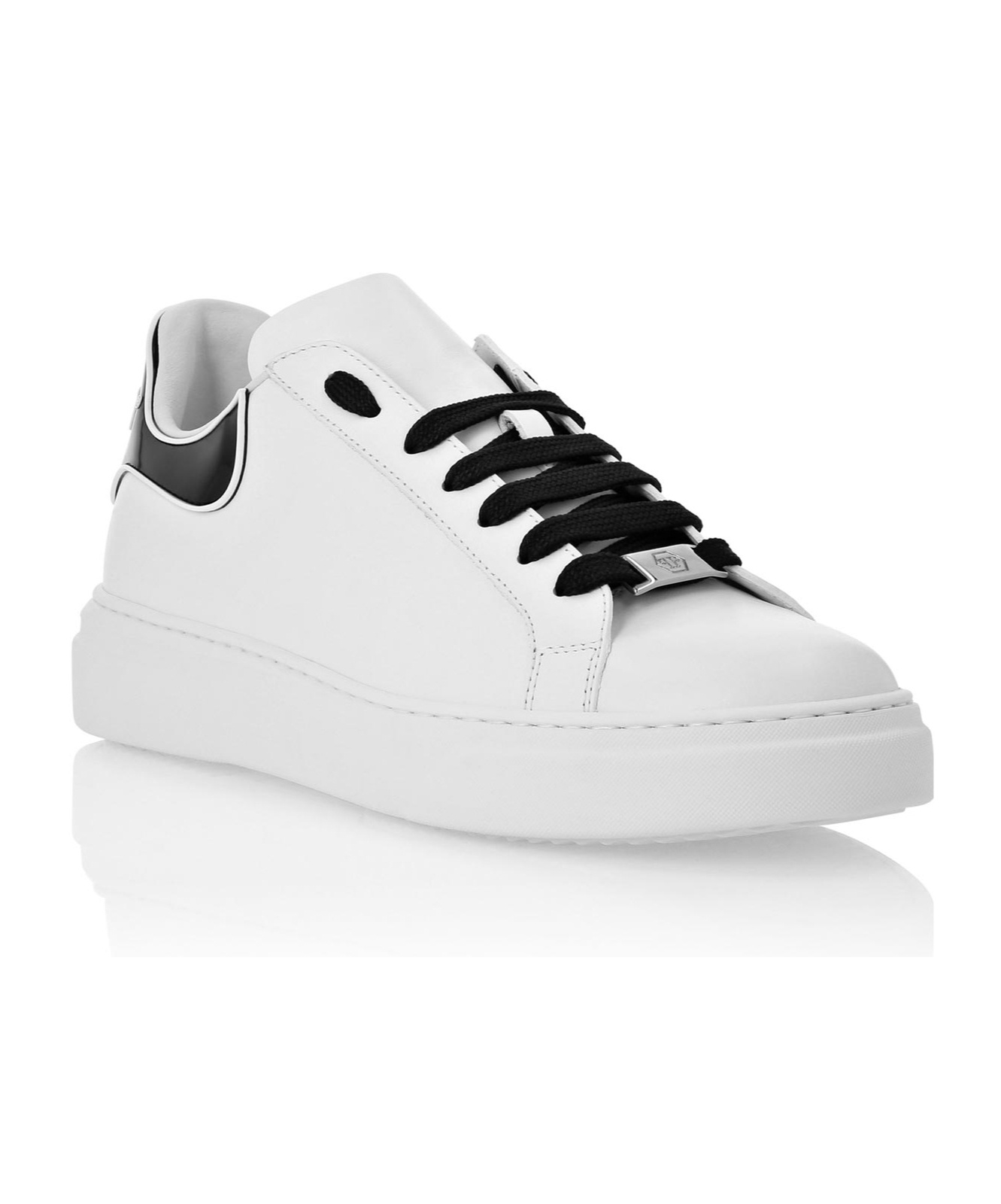 Philipp Plein Big Bang Runner Lace-up Sneakers In White