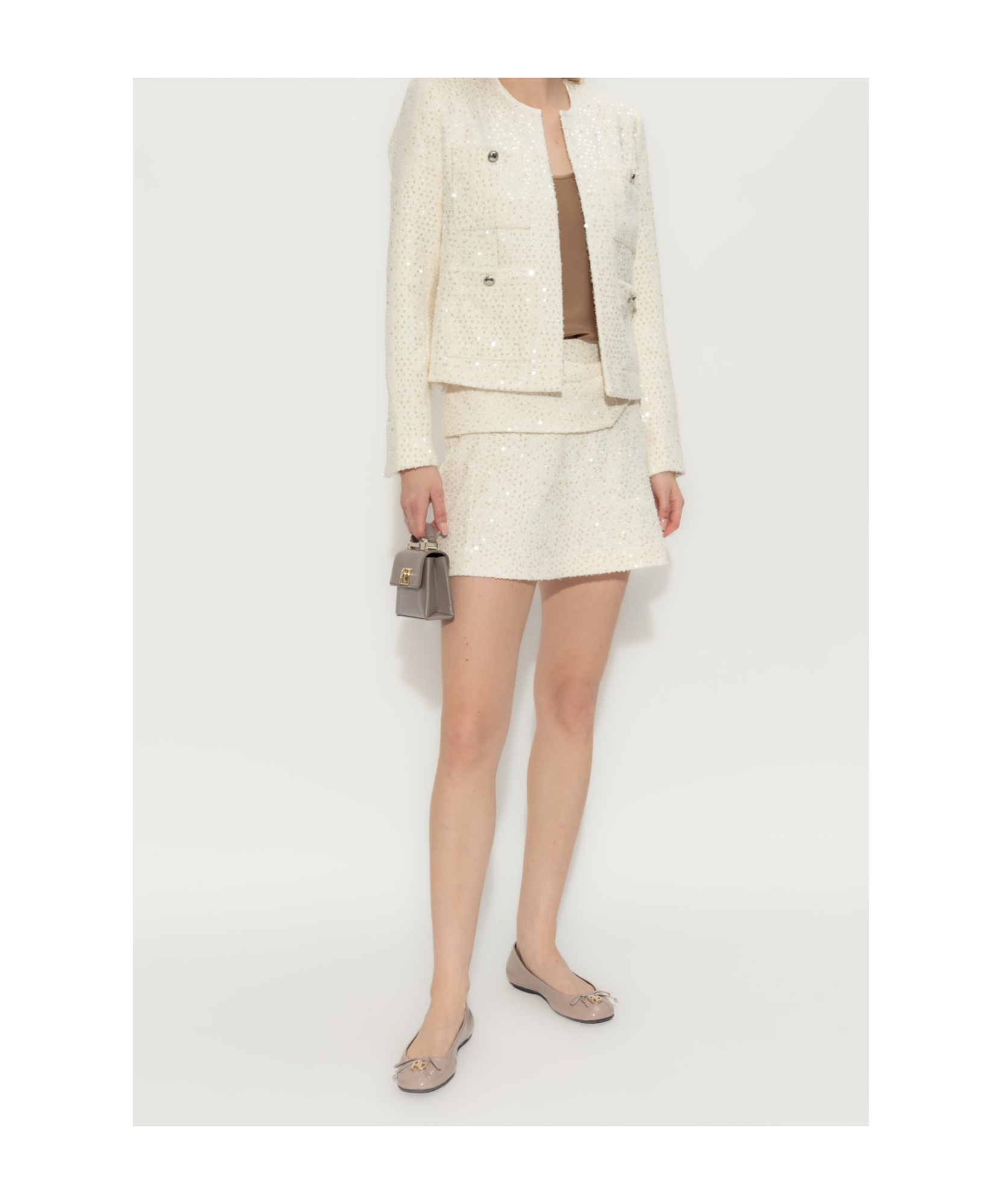 Shop Iro Zipper Skirt In White