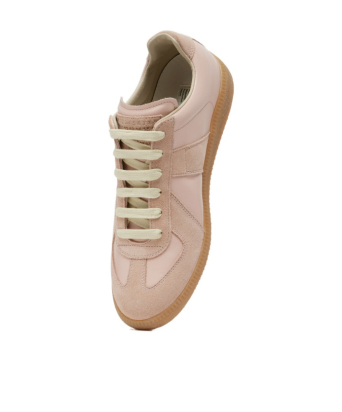 Maison Margiela Replica Suede Sneakers In Neutral