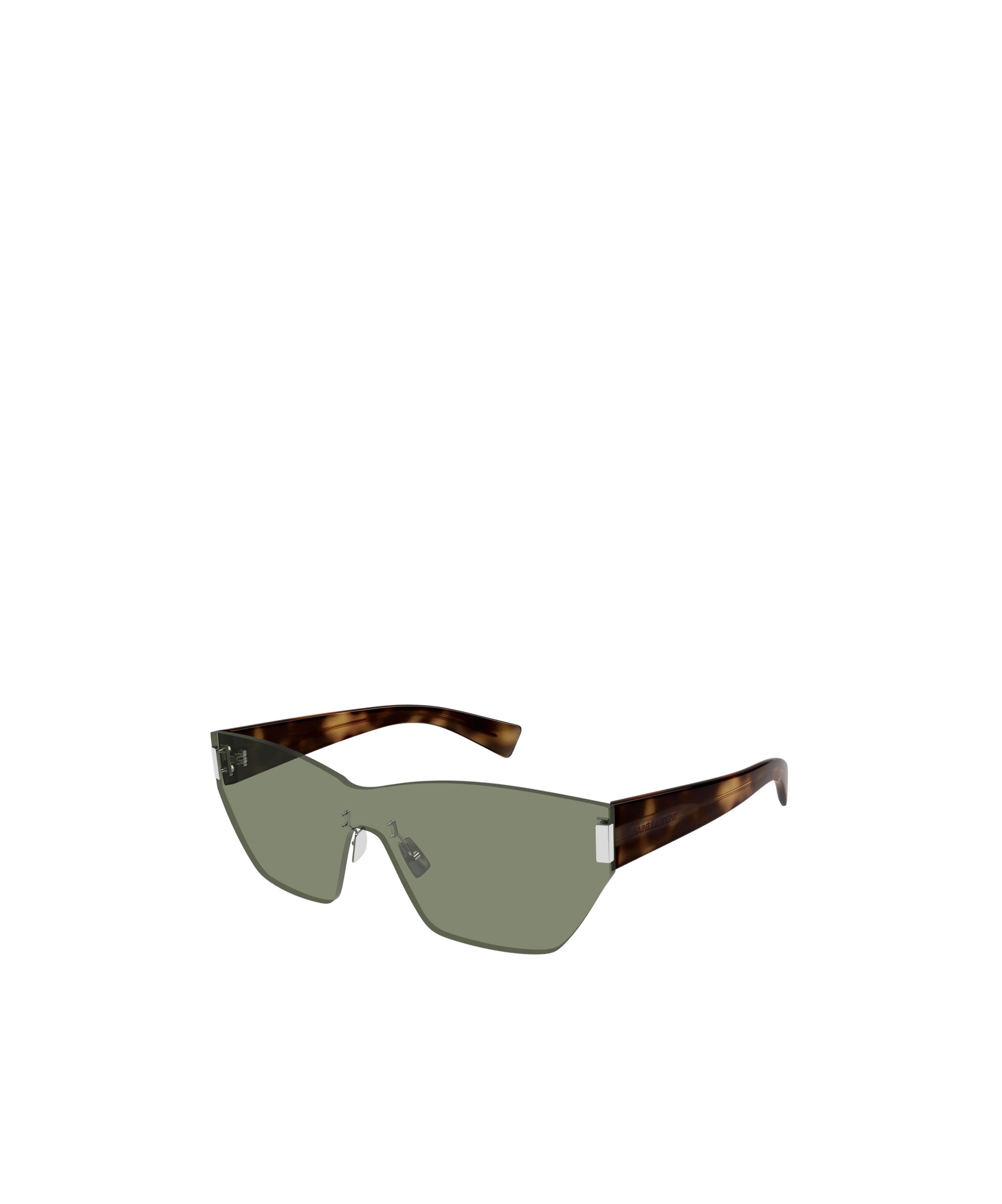 Shop Saint Laurent Cat Eye Sunglasses In Green