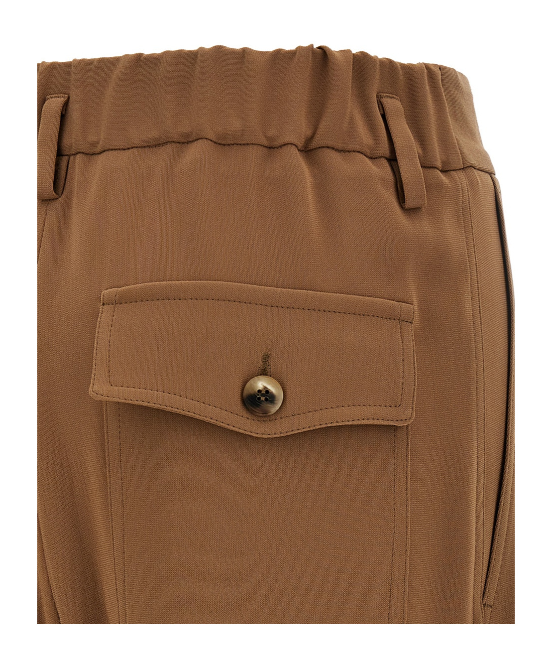 Alberto Biani Work Straight Trousers In Brown