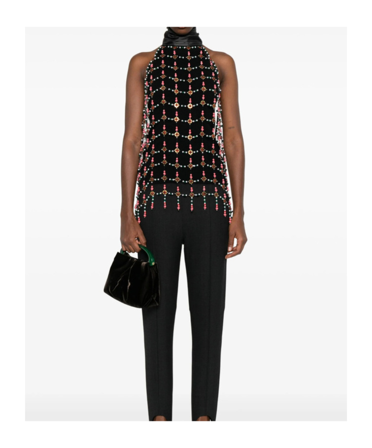 Dries Van Noten Halter Vest In Multi