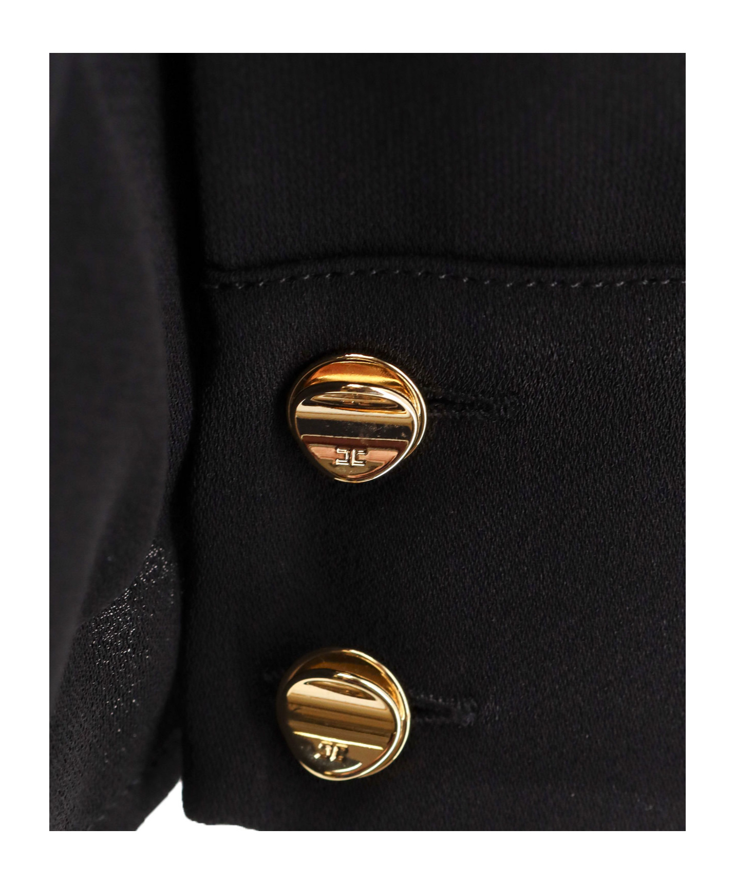 Elisabetta Franchi Long-sleeved Shirt In Black