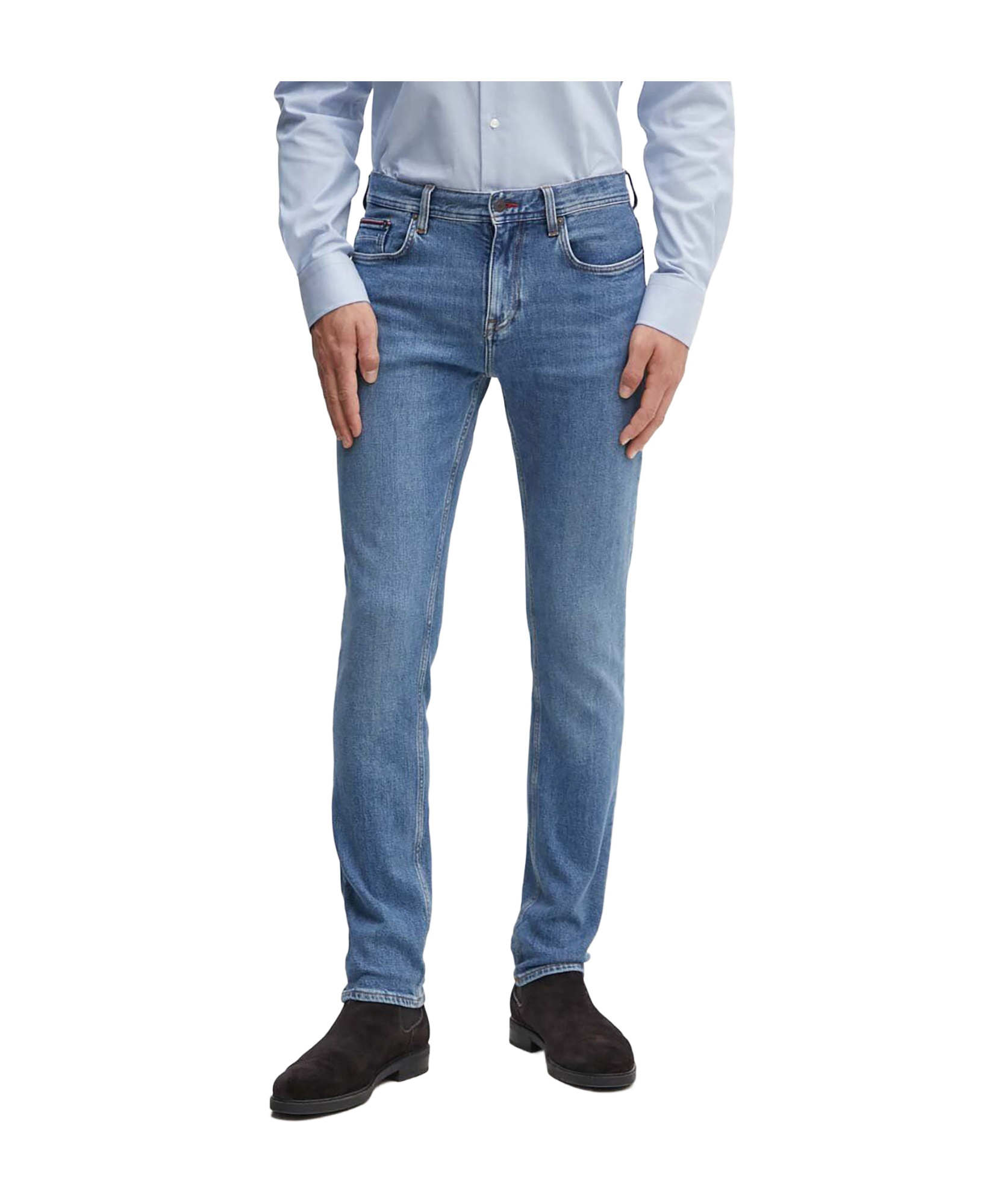 TOMMY HILFIGER BELT-LOOP JEANS