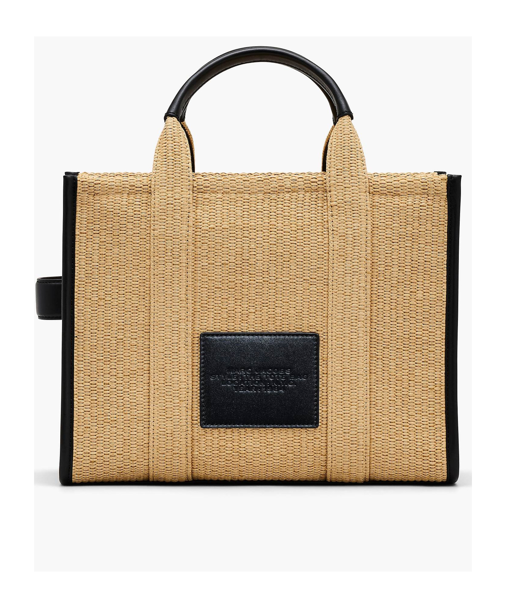 Marc Jacobs The Medium Woven Top Handle Bag In Nude