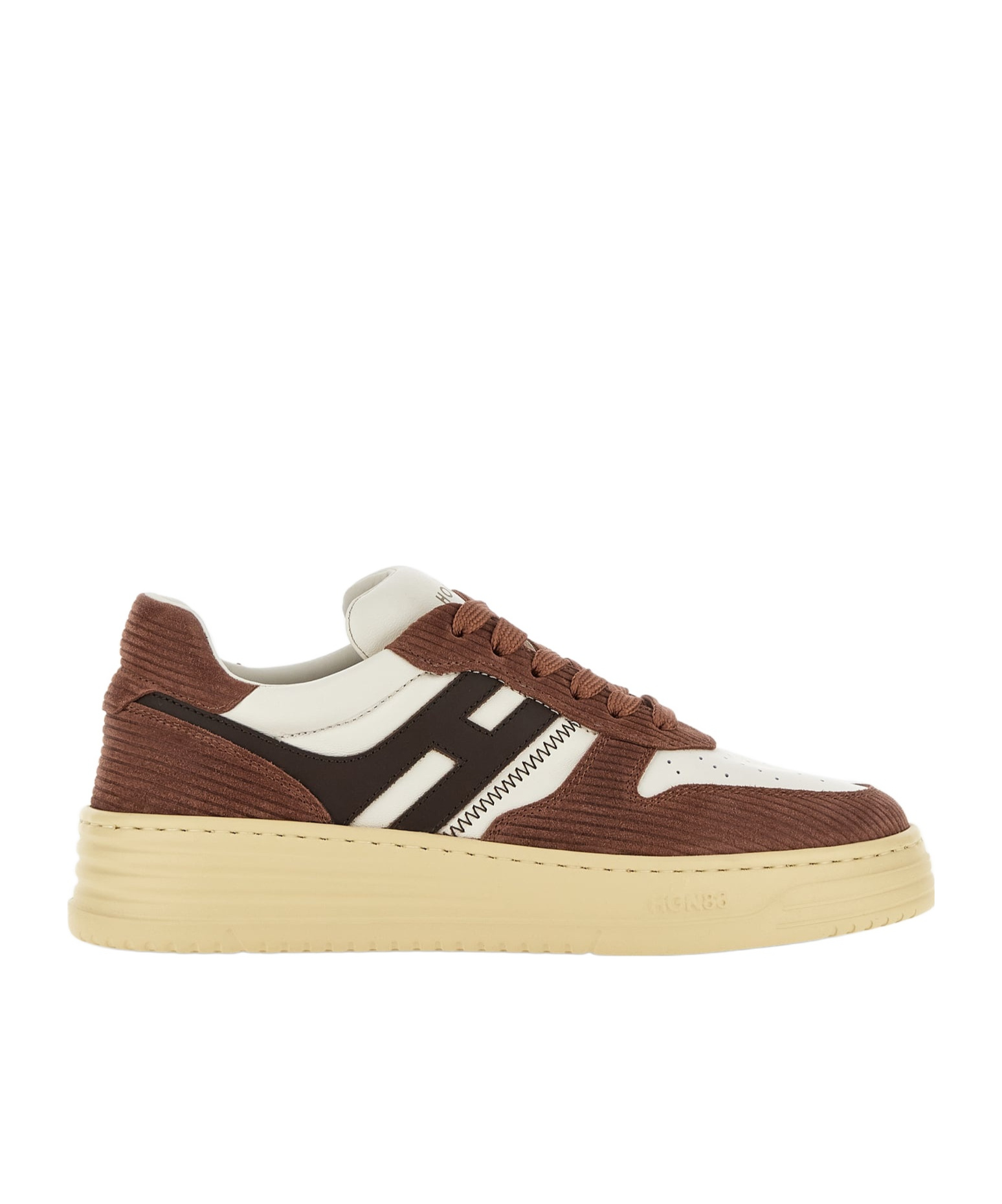 Hogan Sneakers H630 Brown In Leather In Nude
