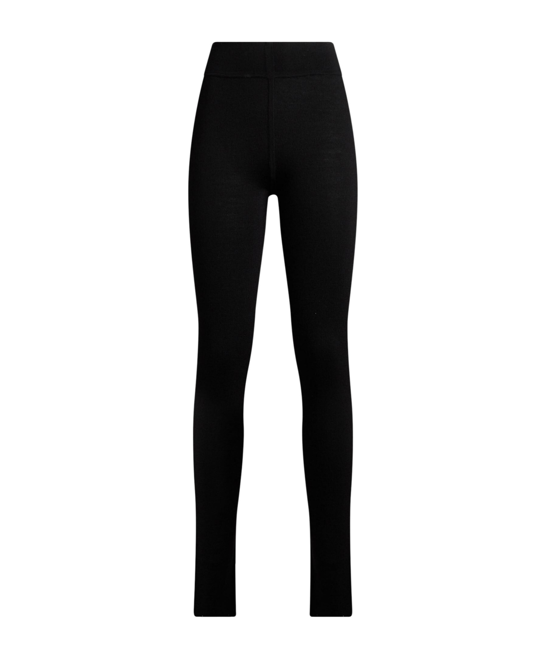 Rick Owens Solid-color Wool Leggings In Black
