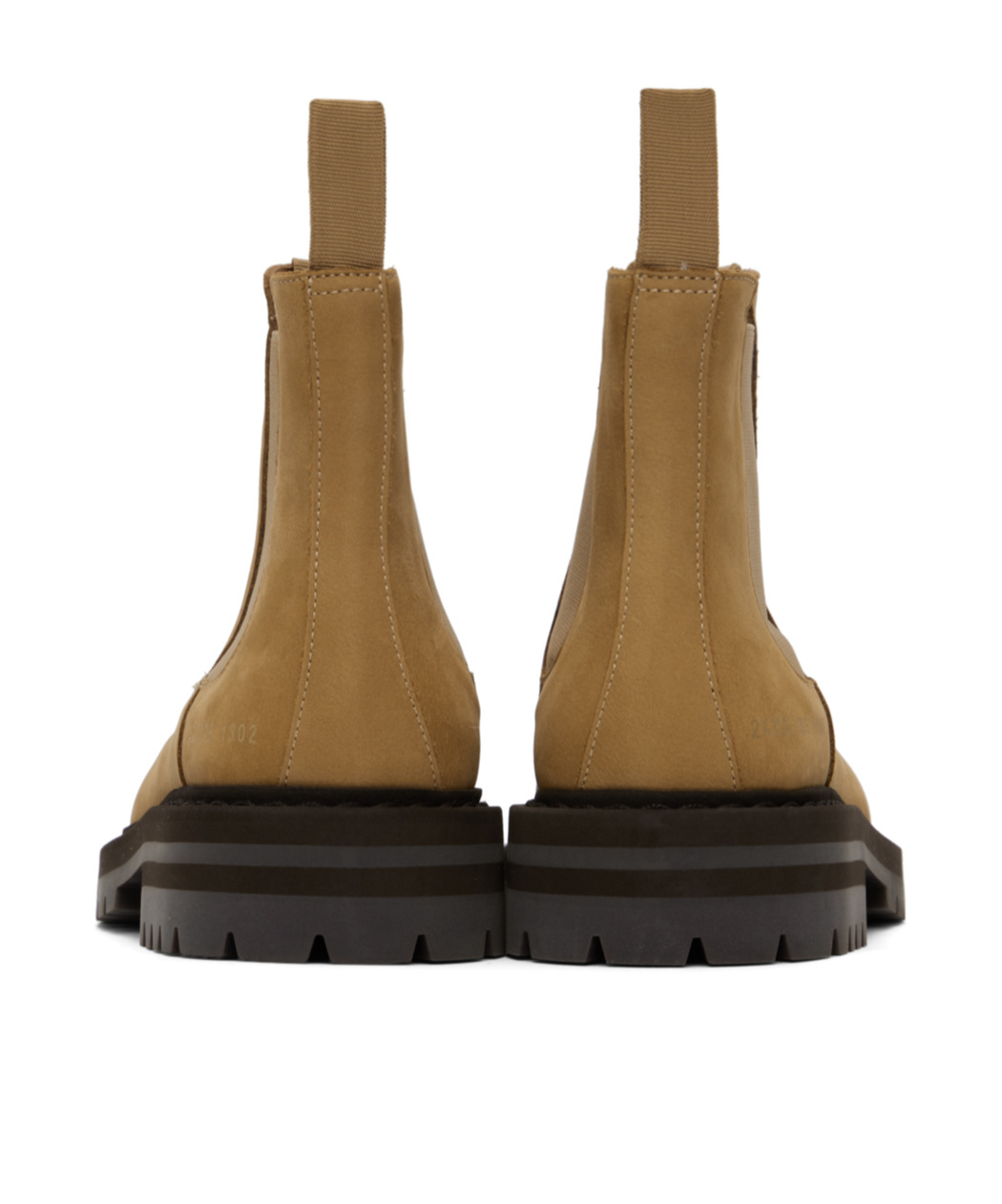 Common Projects Round Elastic Boots In Brown