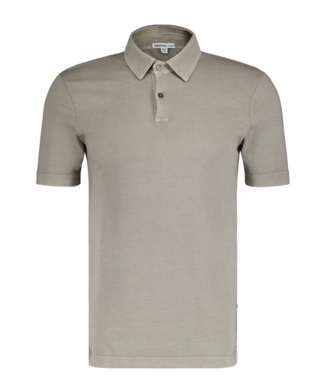 James Perse Short-sleeve Supima-cotton Polo Shirt In Gray