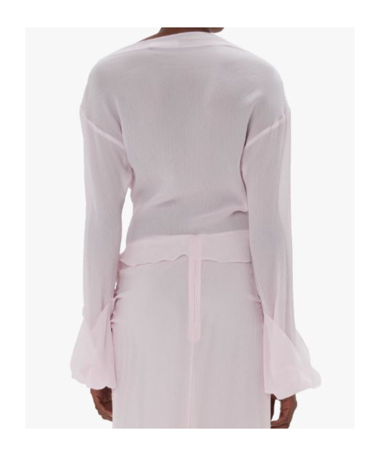 JW ANDERSON SHEER LONG-SLEEVE TOP