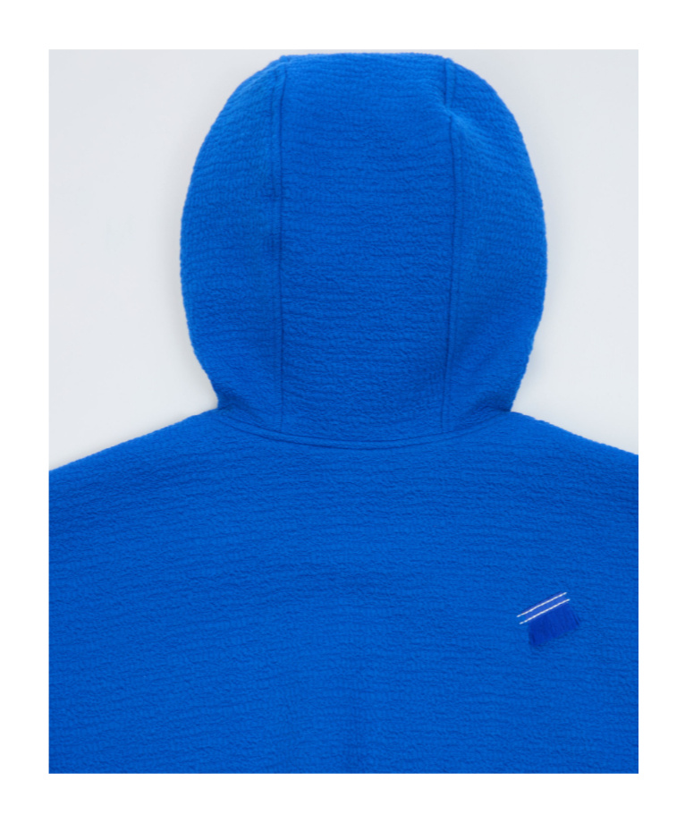 Ader Error Realce Hoodie Zip-up In Blue
