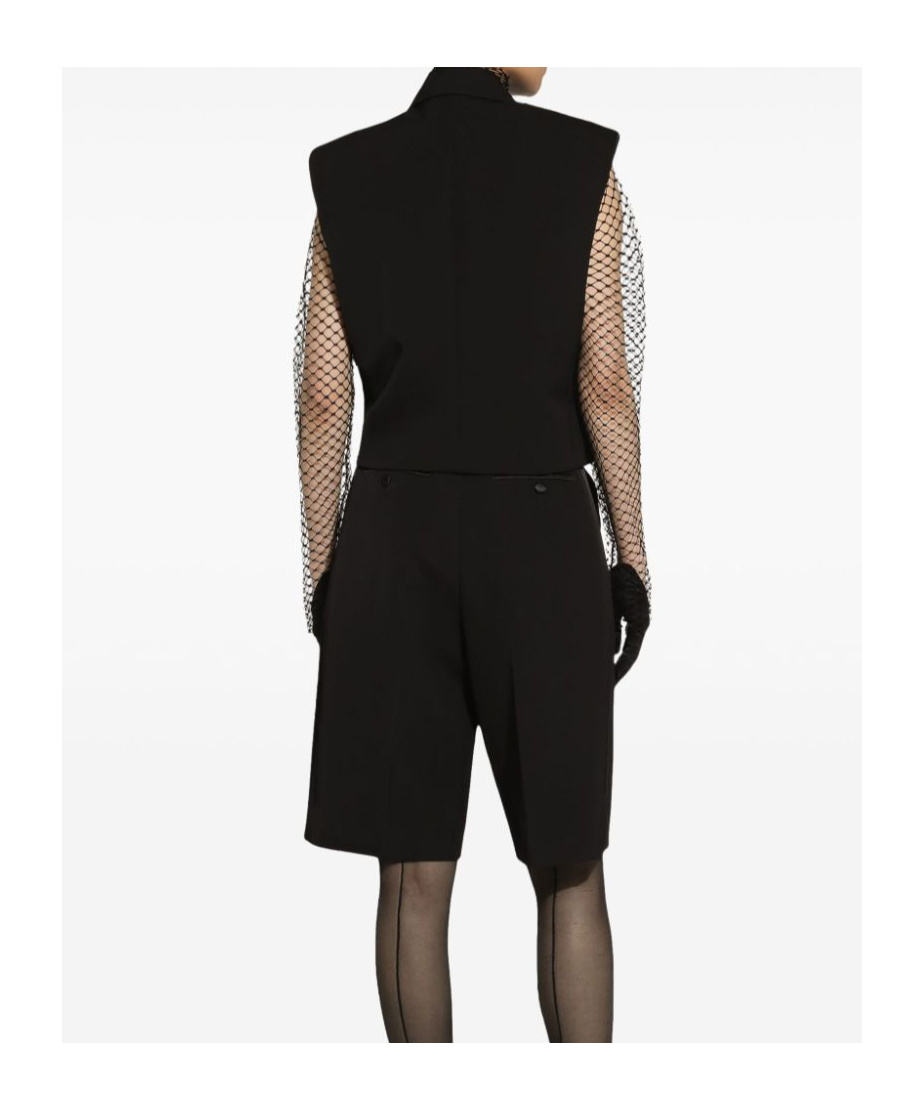 Dolce & Gabbana Tuxedo Gilet With Satin Peak Lapels In Black