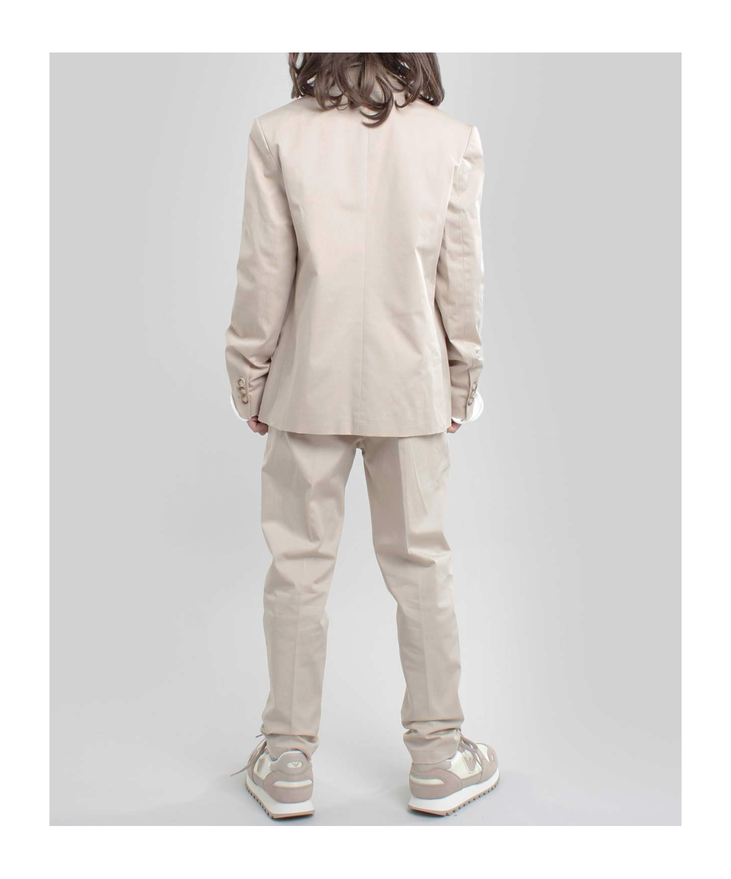 Fay Long Sleeve Suit In White