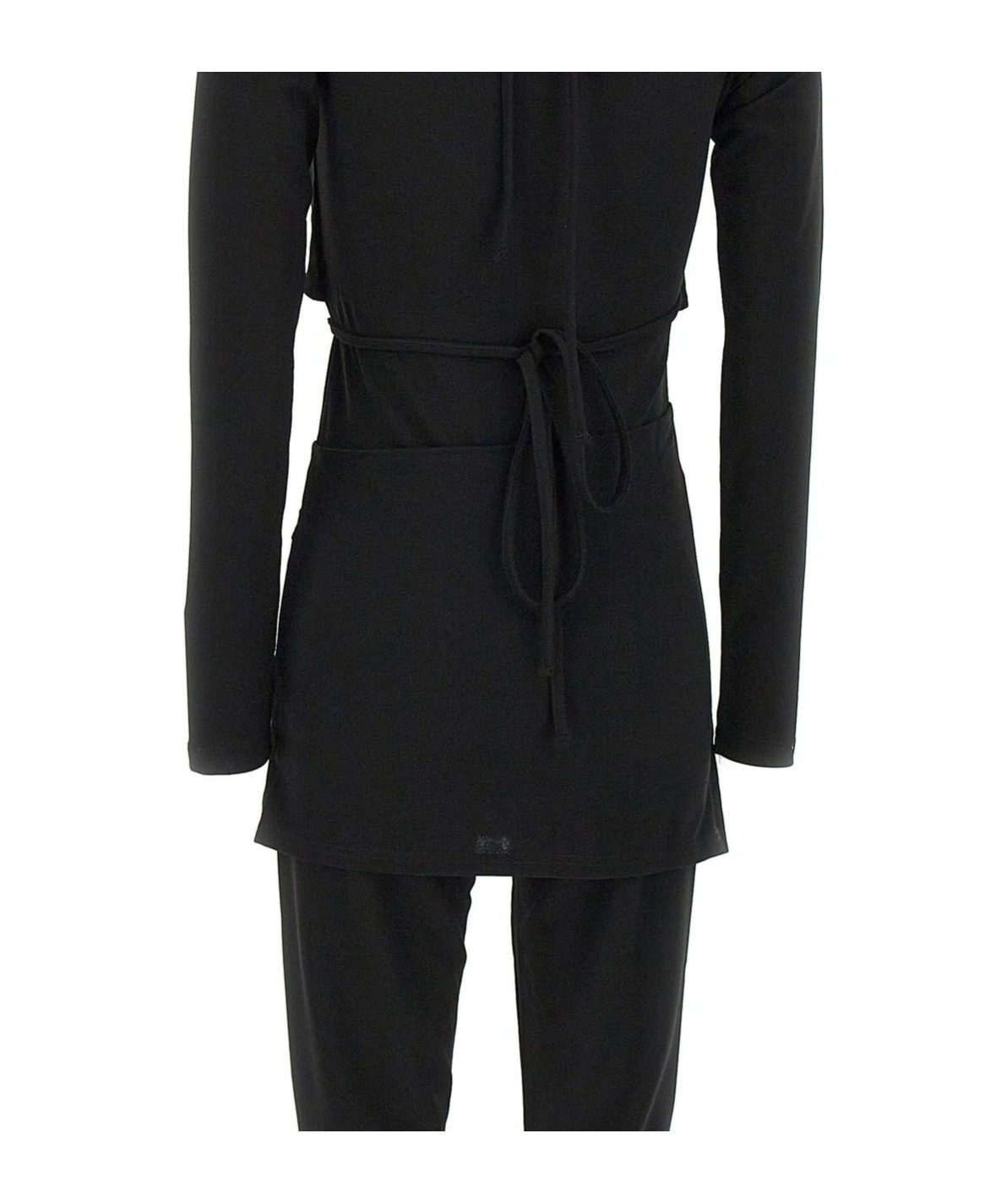 Heliot Emil Tie-back Long Jumpsuit In Black