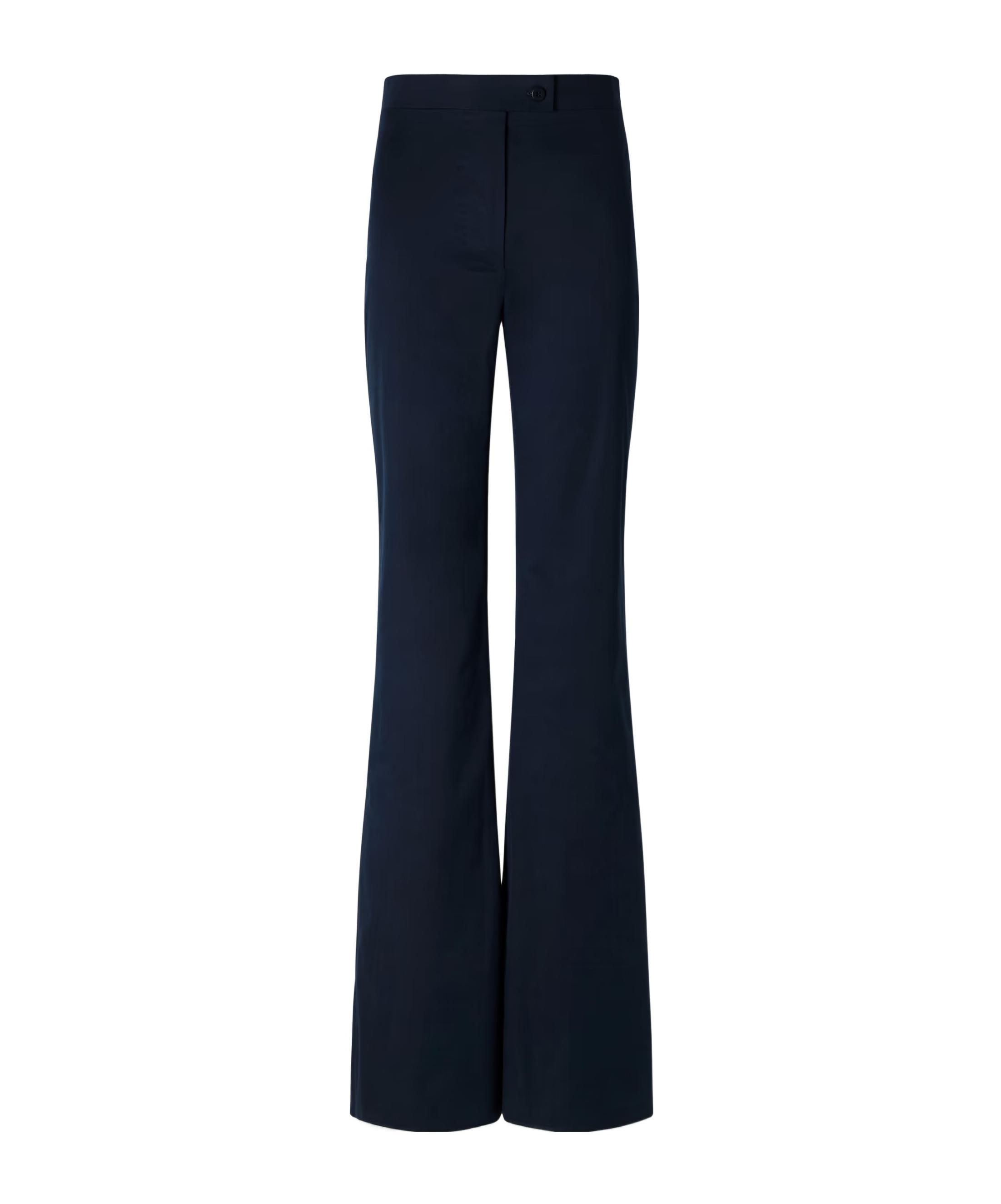 Giuliva Heritage Collection Laura Cotton-blend Straight-leg Pants In Black