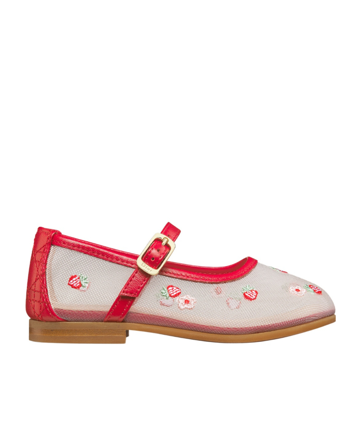 Dior Baby Ballet Flat In White