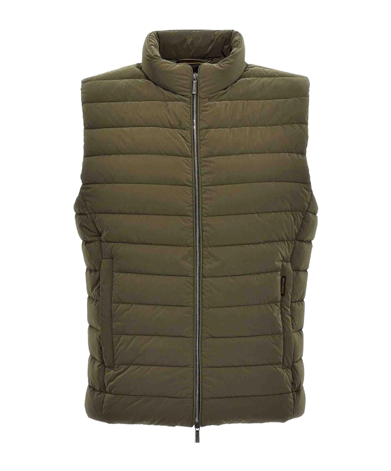 Moorer Quilted Zip-front Gilet In Green