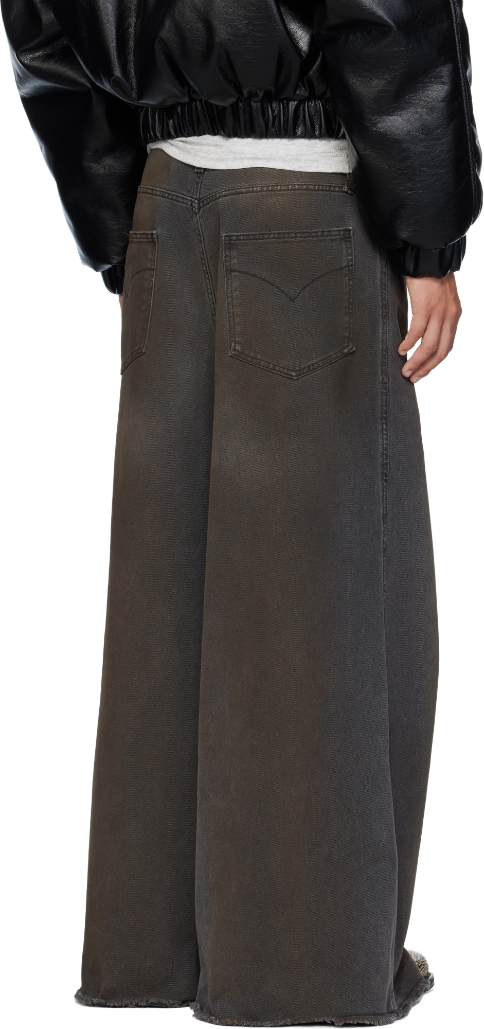 Lu'u Dan Dumpster Jeans In Gray