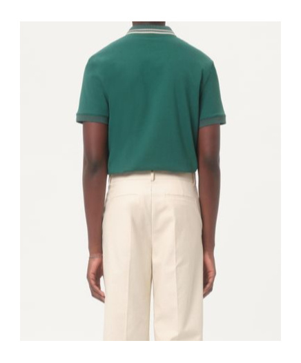 Valentino Polo Jersey Regular Embroidered Dreamatic In Green