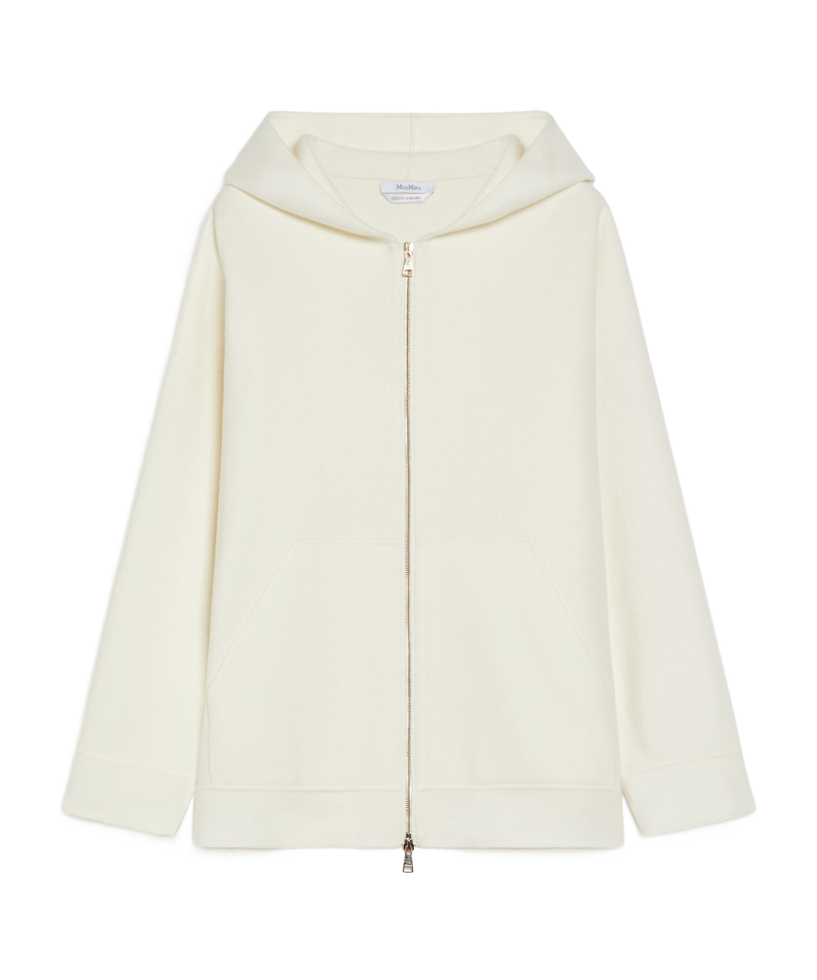 Max Mara Cashmere Wool Sweatshirt In White