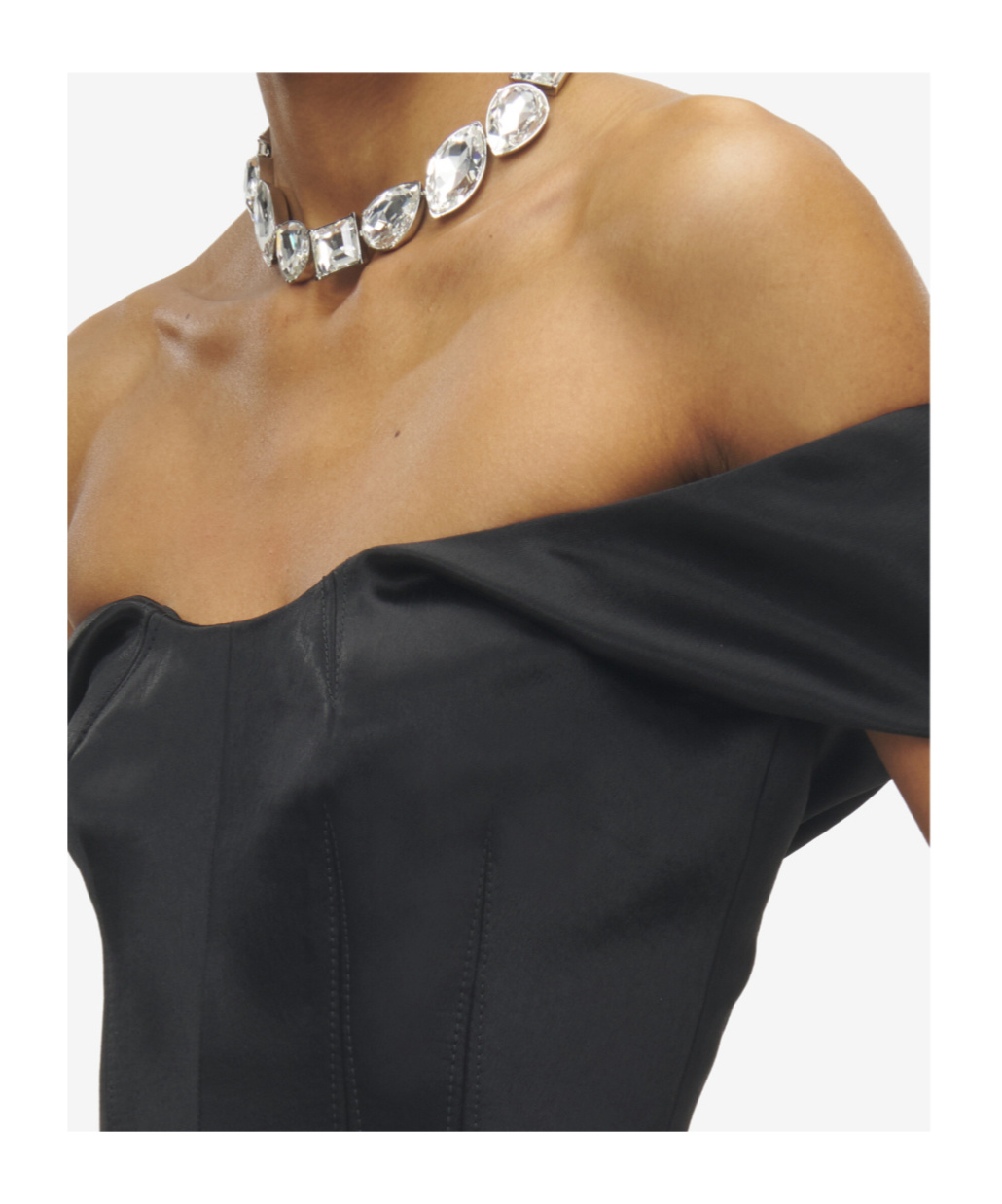 Alexander Mcqueen Women's Cocktail Choker In Silver/clear In Metallic