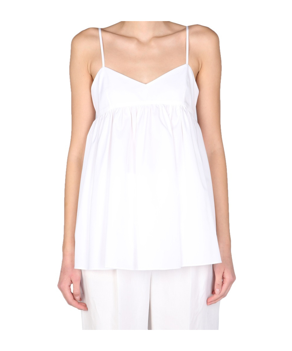 Aspesi Poplin Top In White