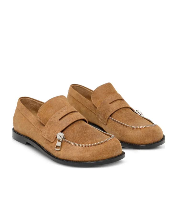Jw Anderson Biker Loafers In Brown
