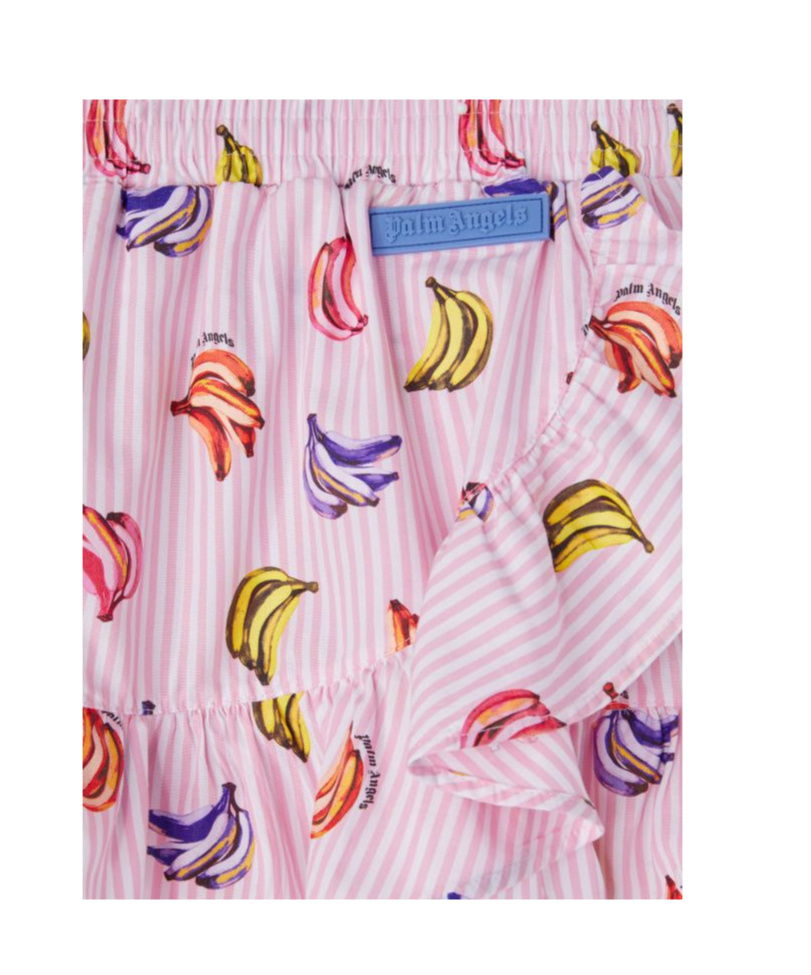 Palm Angels Printed Mini Skirt In Pink