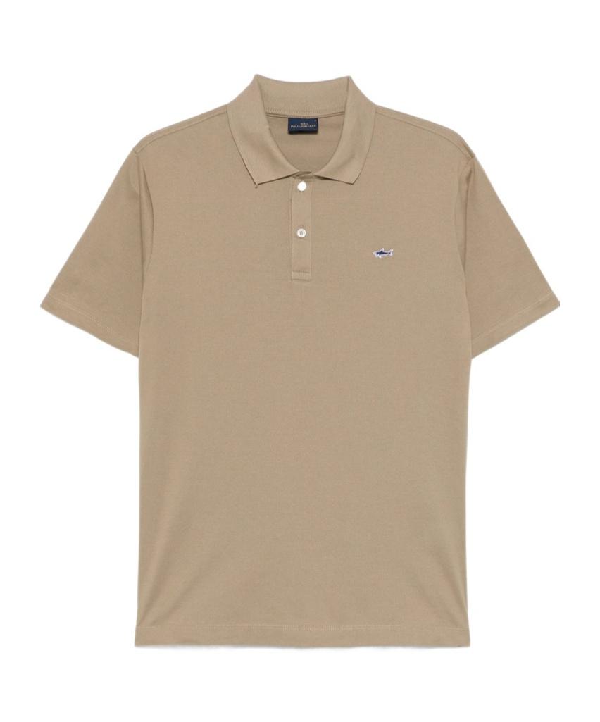 Shop Paul & Shark Piqué Cotton Polo Shirt In Nude