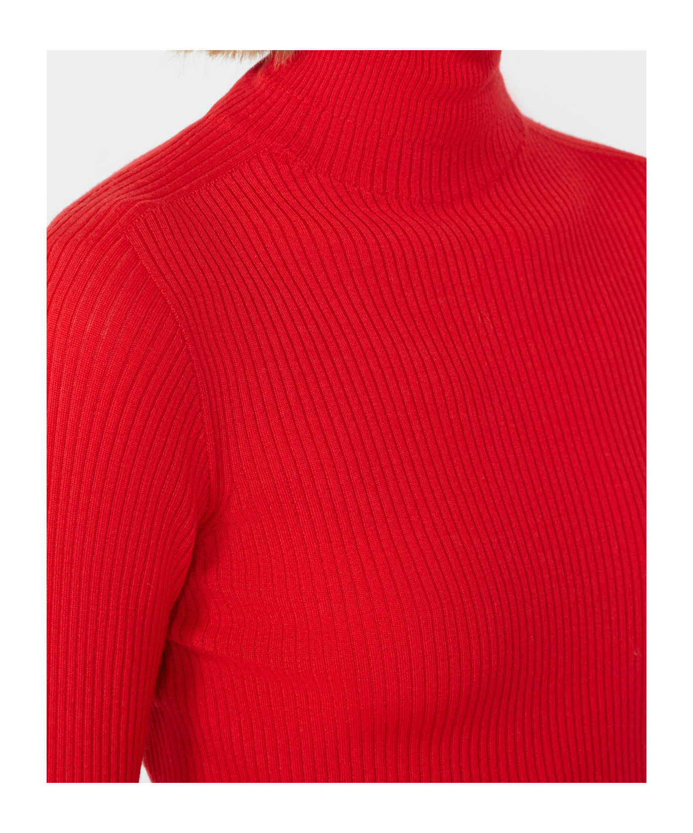 Sportmax Long-sleeved Sweater In Red