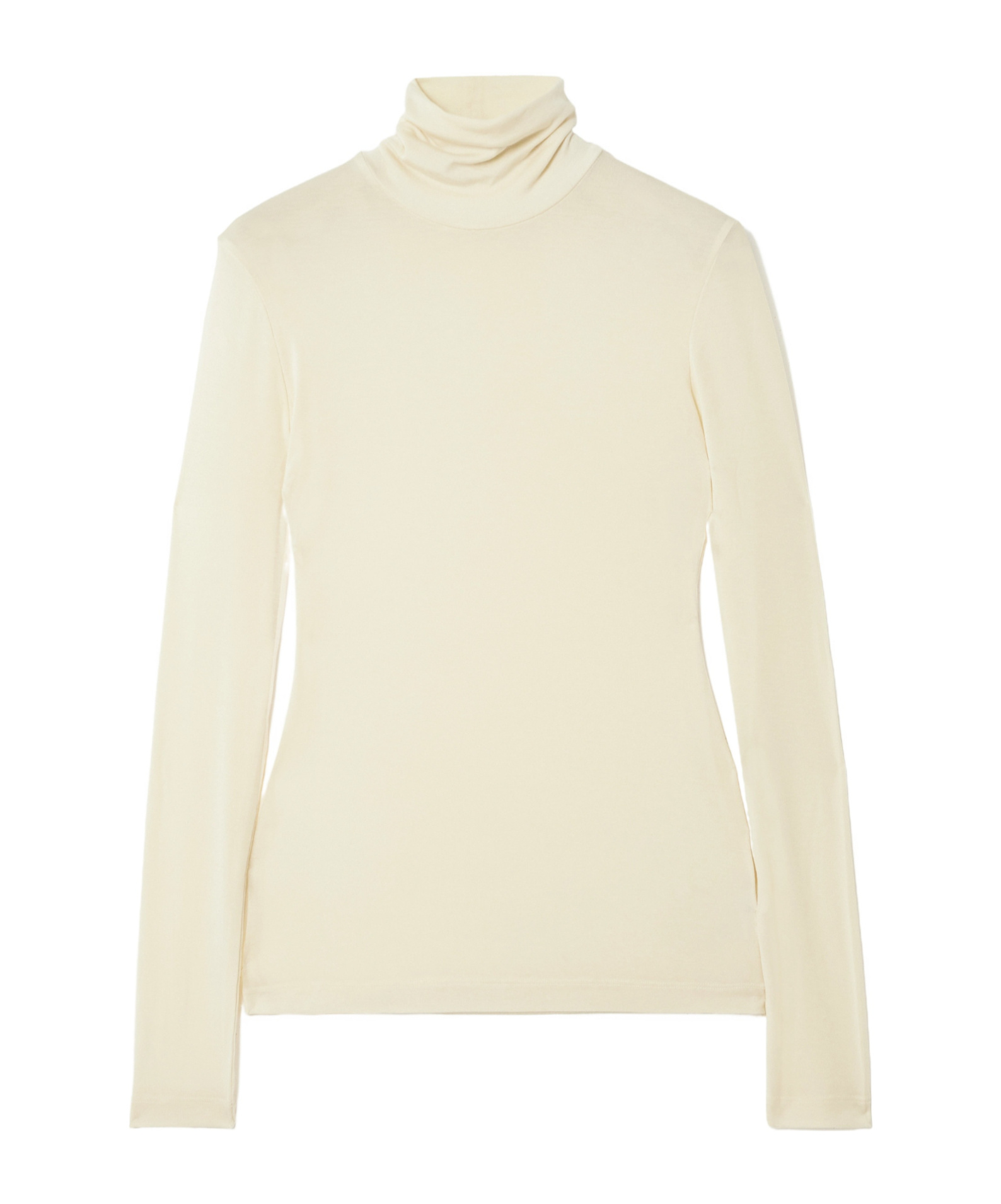 Agolde Long-sleeved Turtleneck T-shirt In Neutral