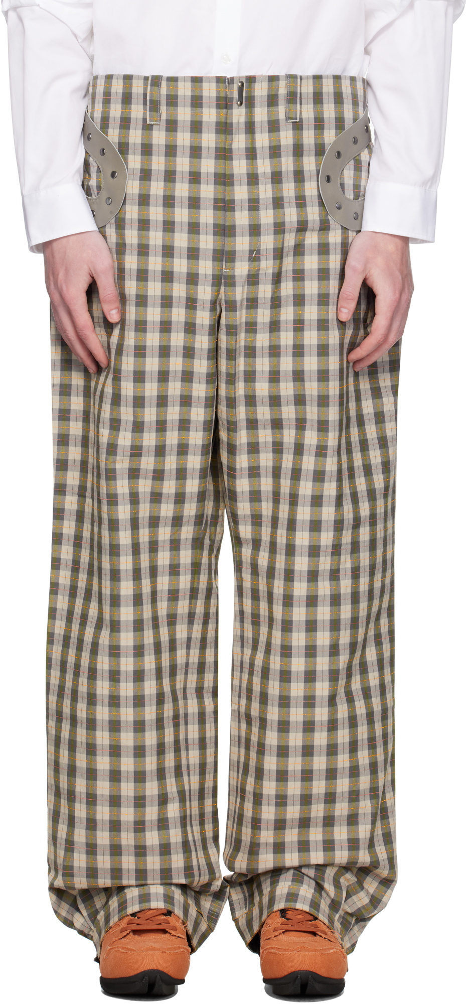 Kiko Kostadinov Striped Casual Pants In Multi