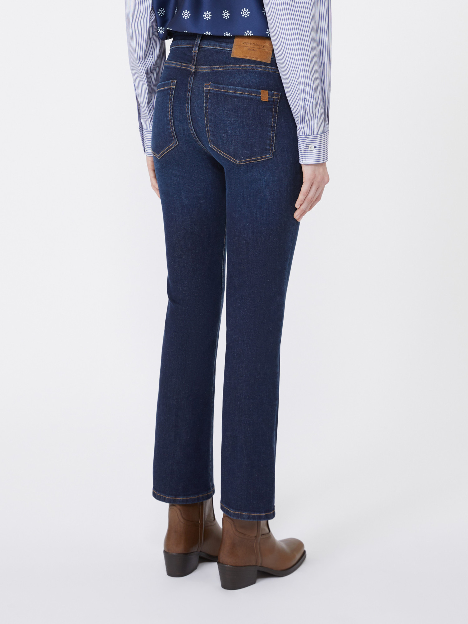 Weekend Max Mara Belt Loop Jeans In Blue