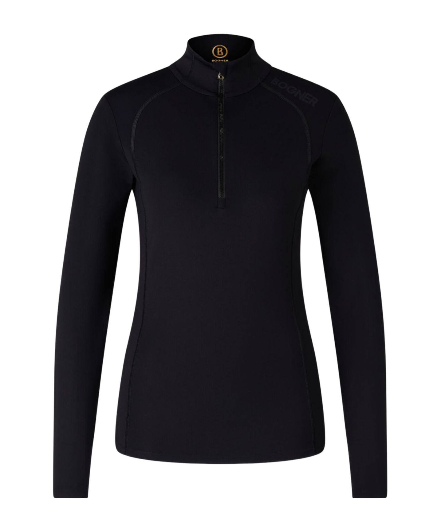 Bogner High-neck Zip-up Top In Black