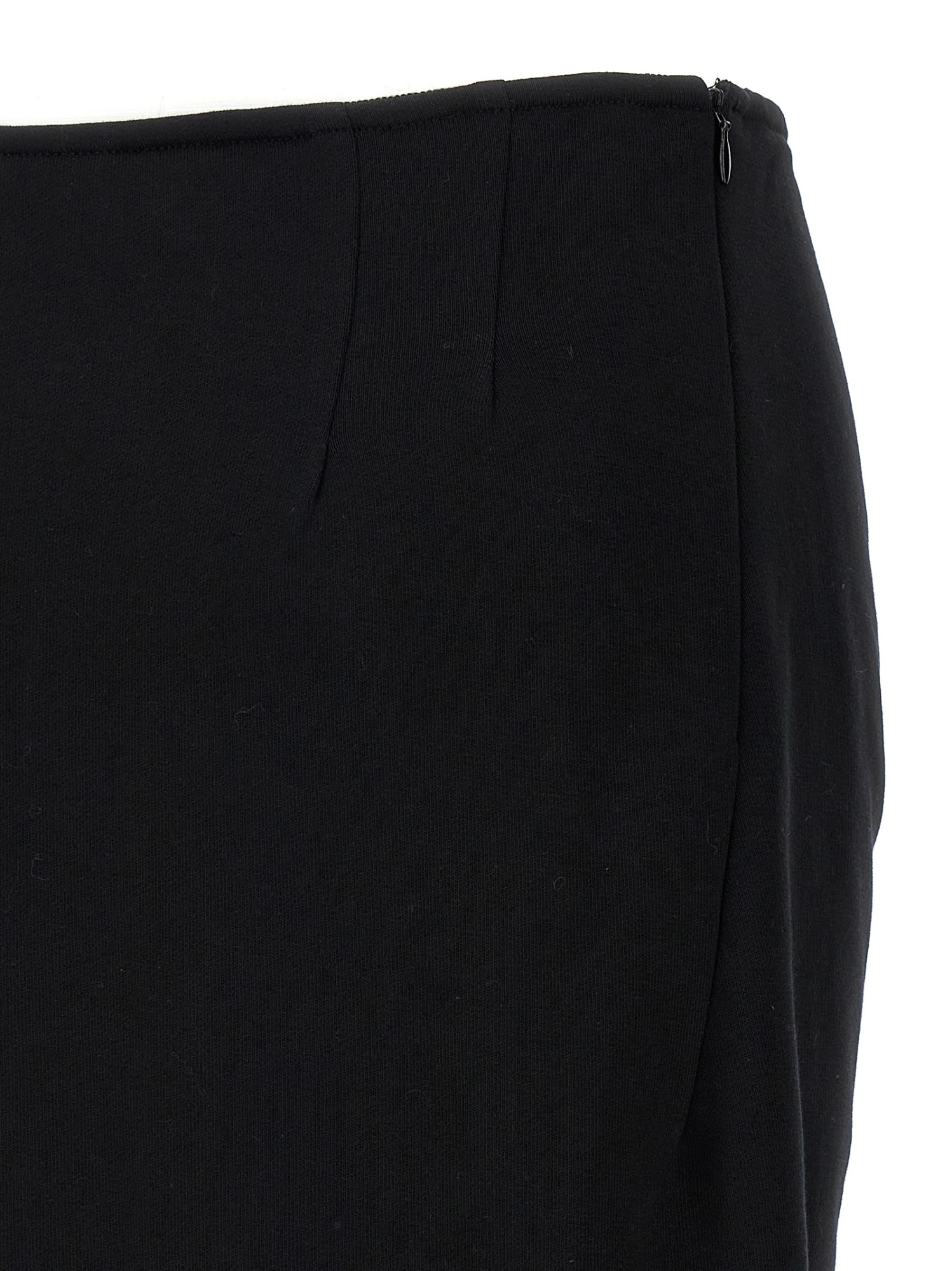 Dries Van Noten Black Skirt With Draping In Black